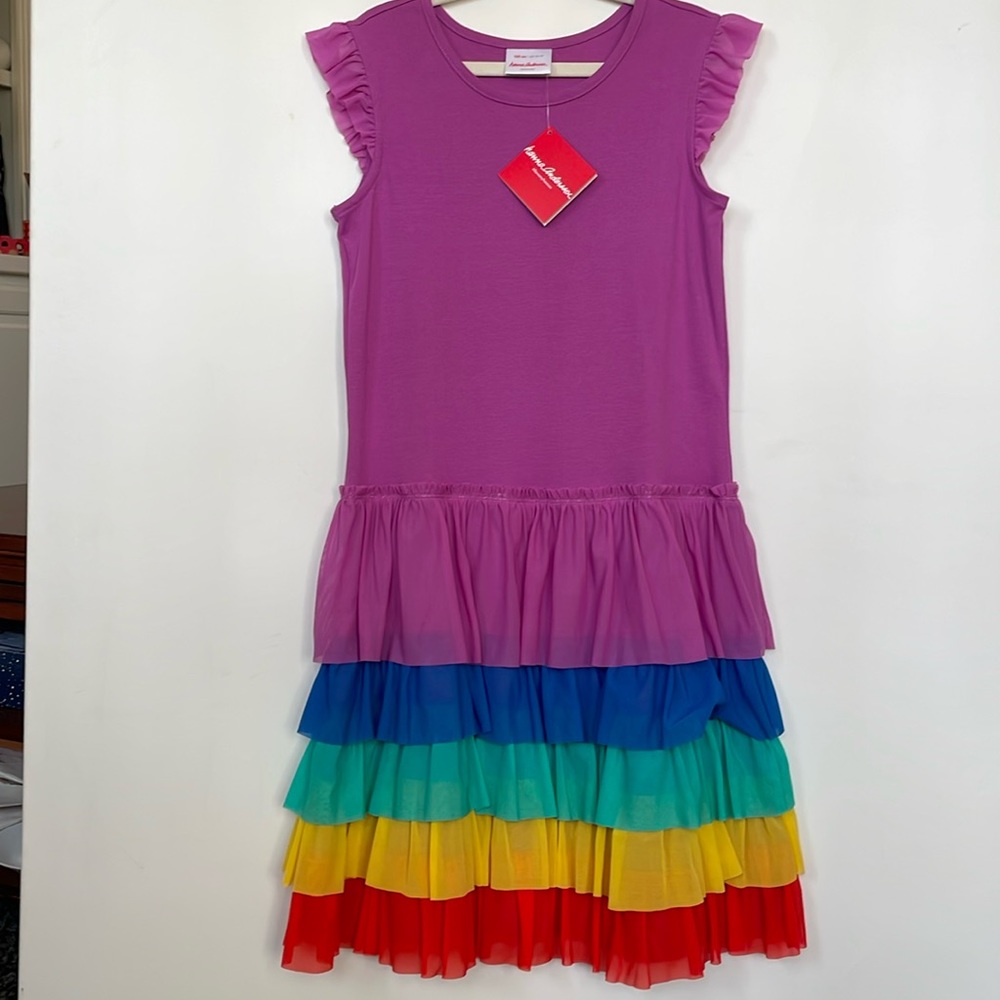 NWT Hanna Anderson Tulle Ruffle Dress Size 14-16